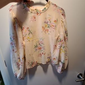 American Eagle floral crop top